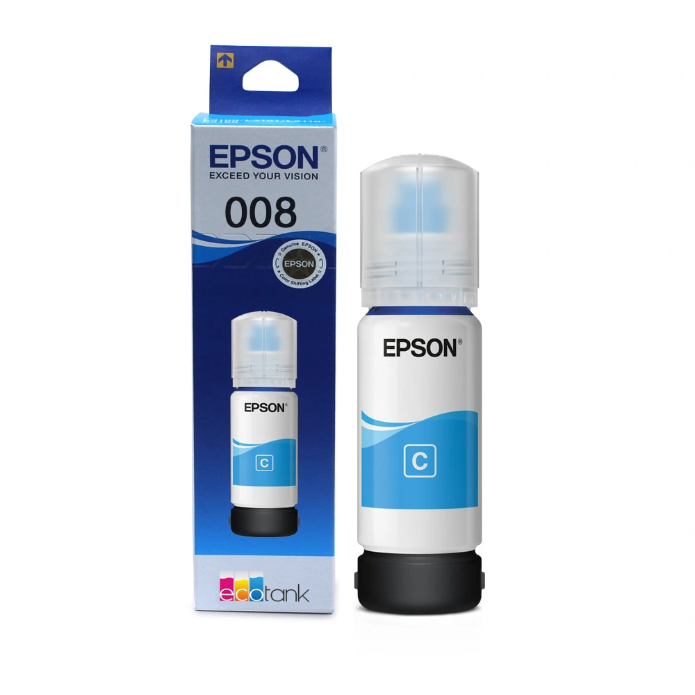 Epson 008 Cyan Genuine Inkjet Ink Bottle 70ml view 3